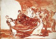 Francisco Goya Drawing for Disparate feminino oil